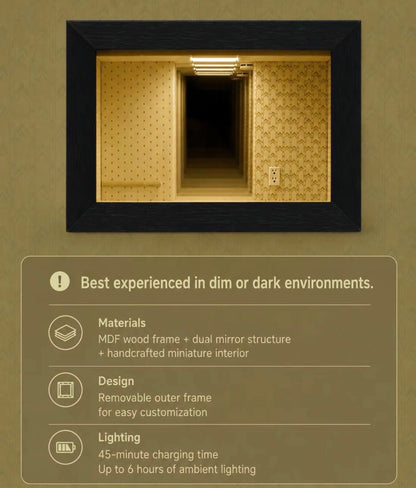 Backrooms Infinity Mirror Diorama
