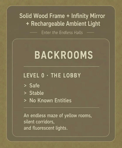 Backrooms Infinity Mirror Diorama